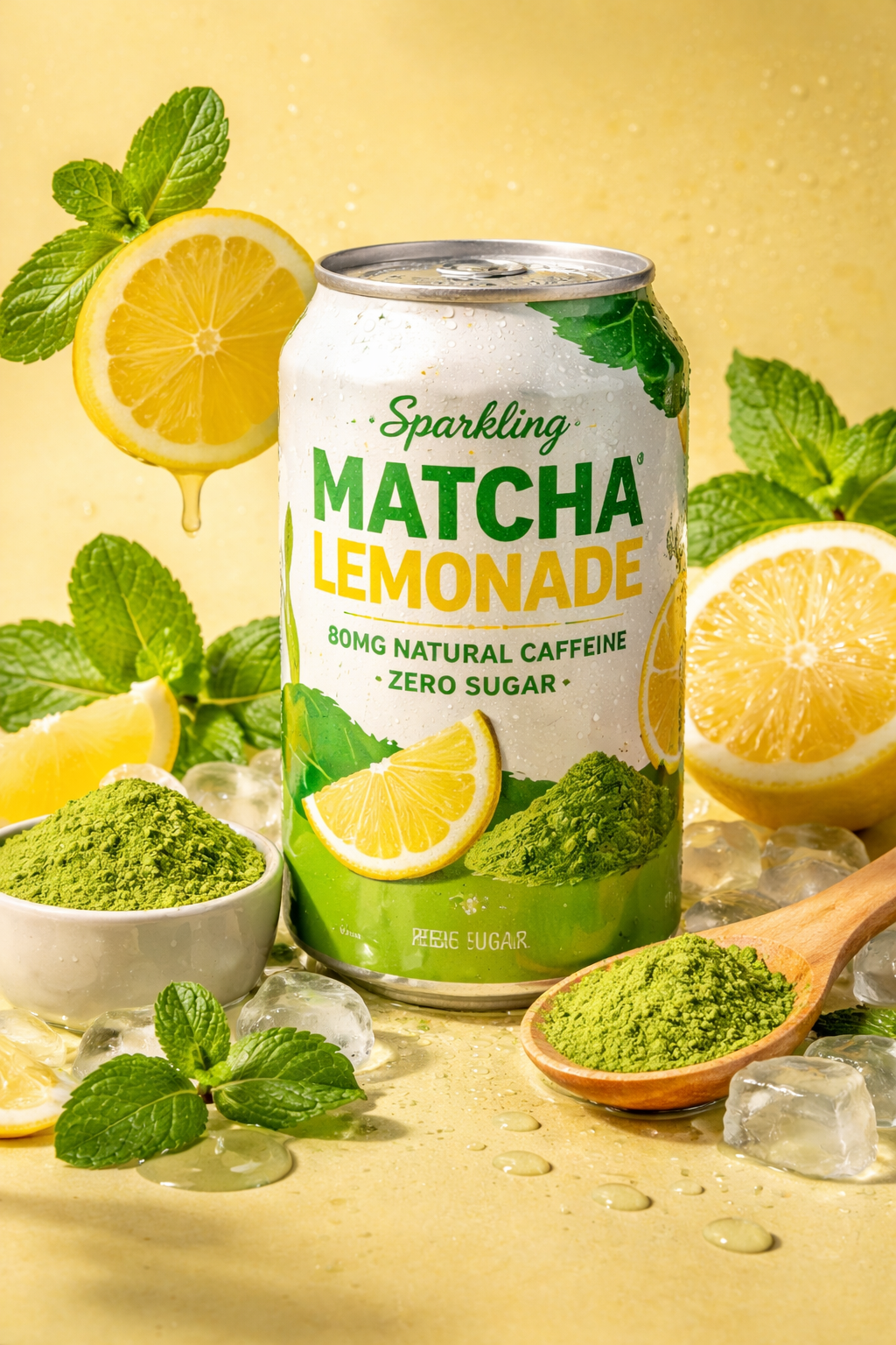 Sparkling Matcha Lemonade
